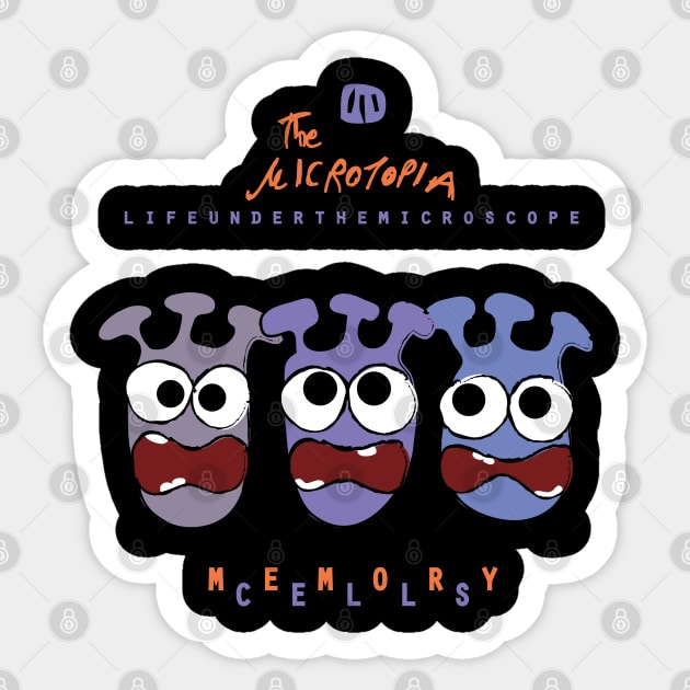 Memory Cells Sticker by The Microtopia